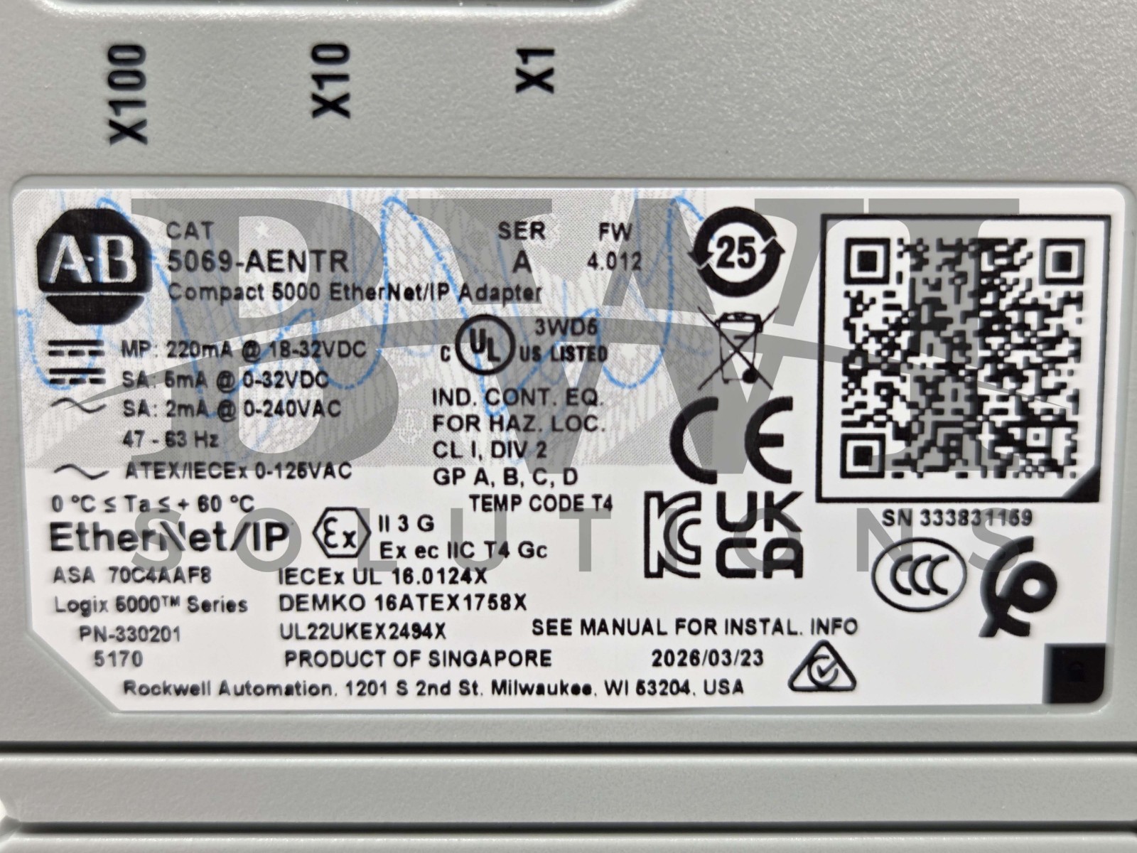 NEW Allen Bradley 5069-AENTR /A Compact 5000 EtherNet/IP Adapter 5069AENTR