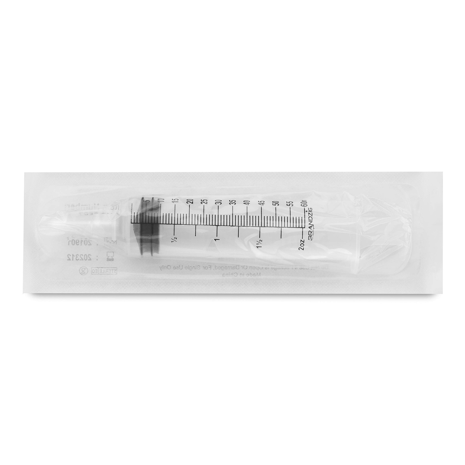 60ml Catheter Tip Syringe with Cover 5 Pieces by Brandzig 5 Count (Pack of 1)