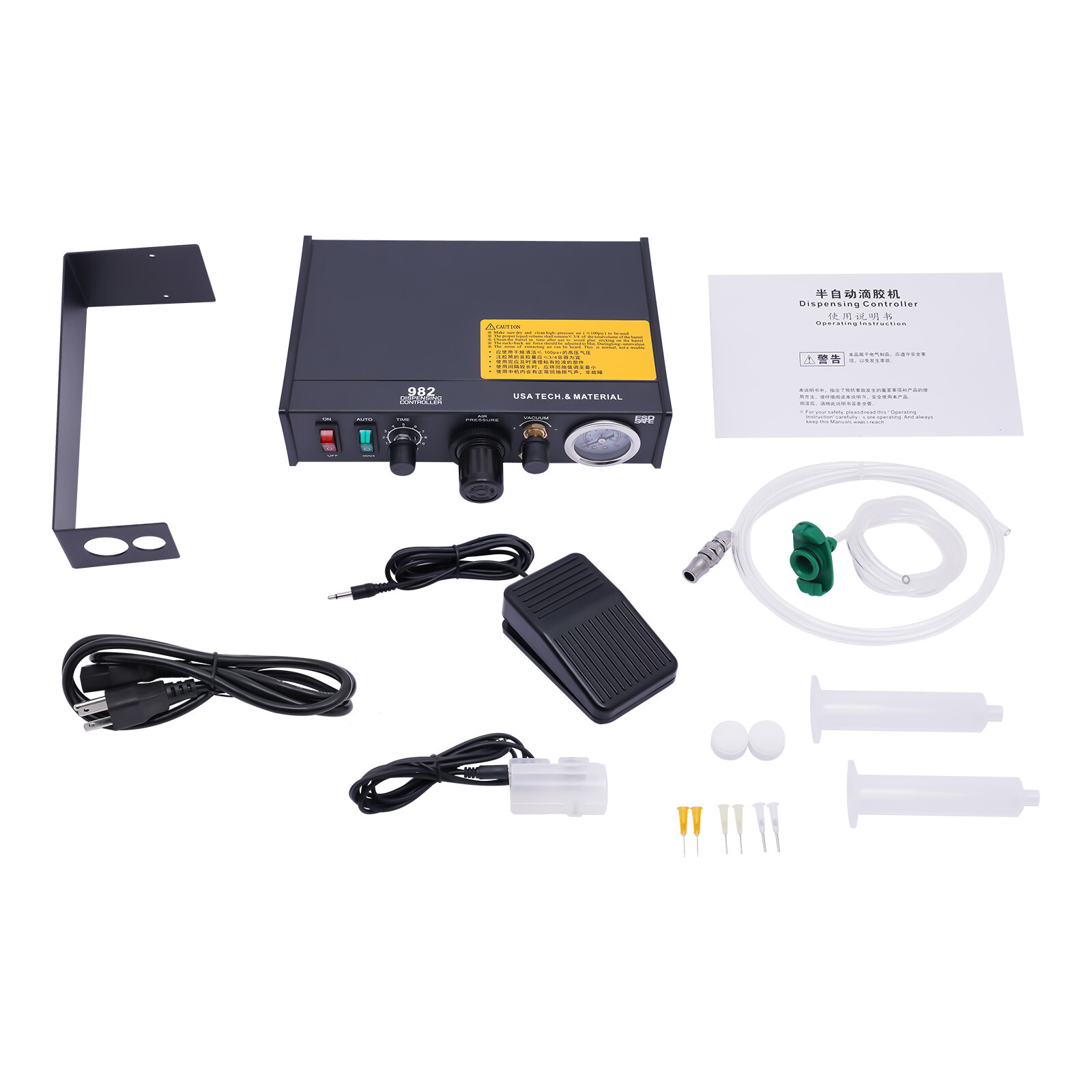 Semi-automatic Epoxy Resin Glue Dispenser Solder Paste Liquid Controller Dropper