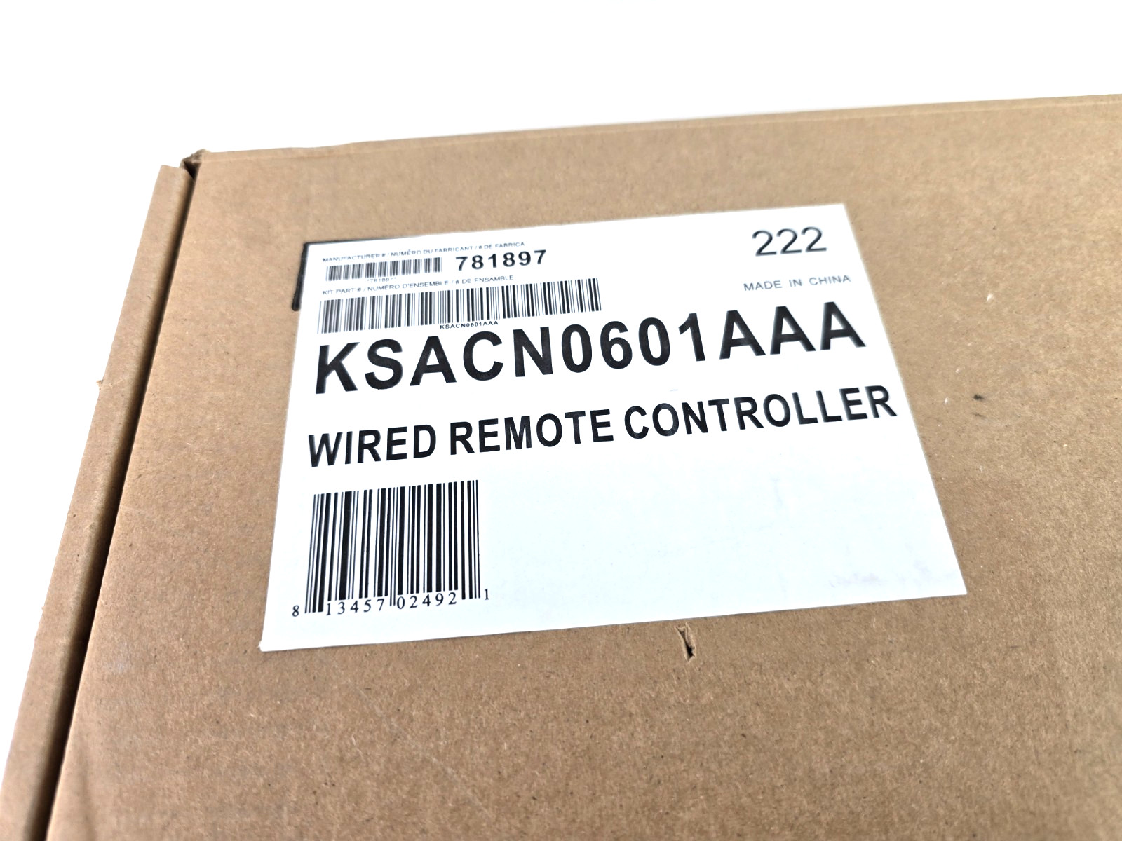 Carrier HVAC KSACN0601AAA Wired Remote Control 7 Day Programmable Thermostat