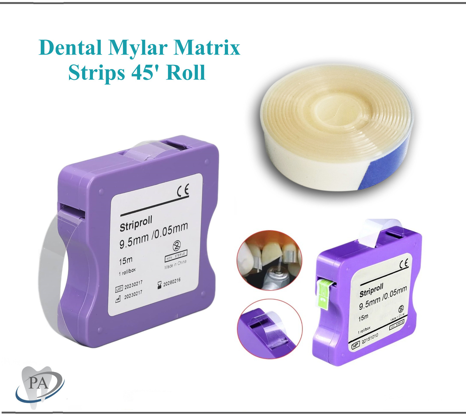 Dental Mylar Matrix Strips 45′ Roll MATRIX DISPENSER ROLL 9.5 mm x 0.05 mm, 1/Ea