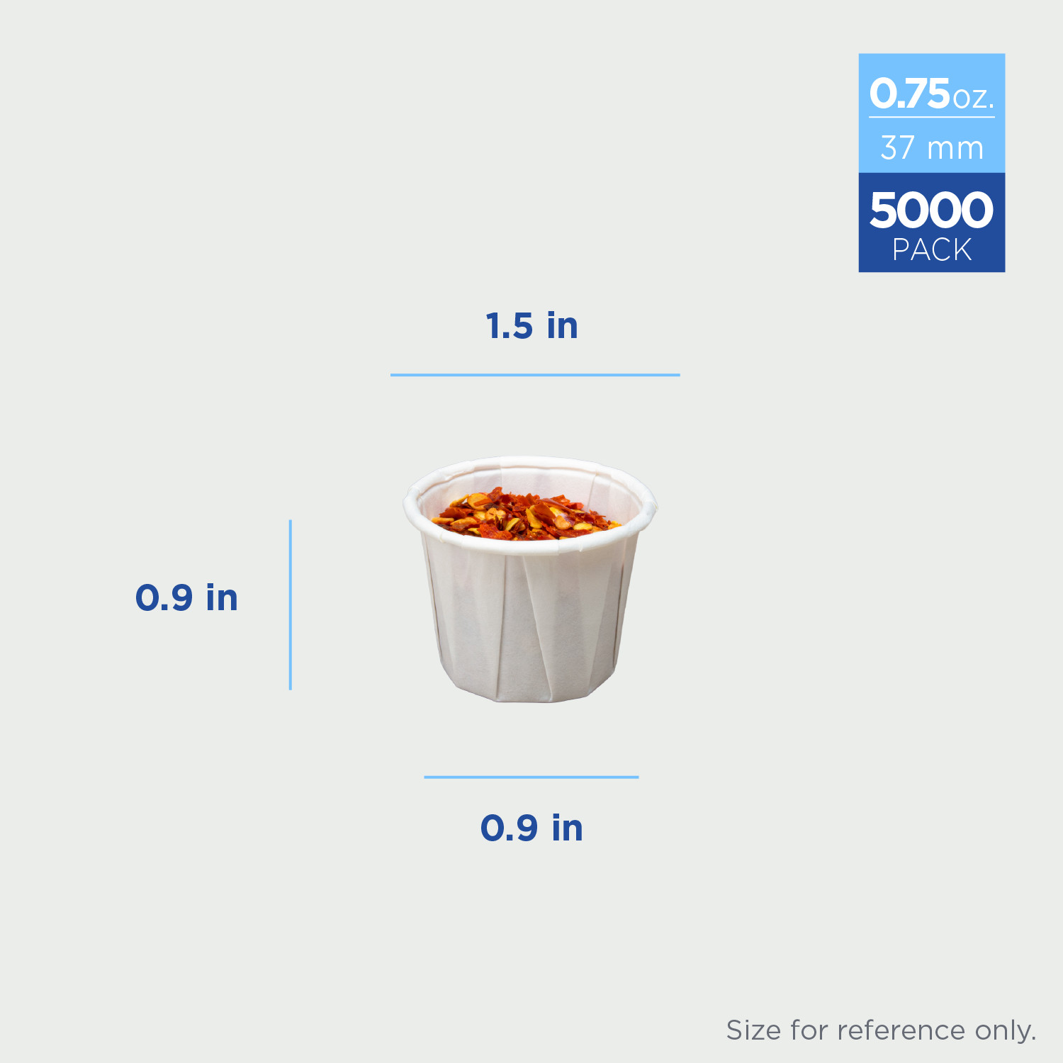 Karat 0.75oz Paper Portion Cups – 5,000 ct, FP-PPC075