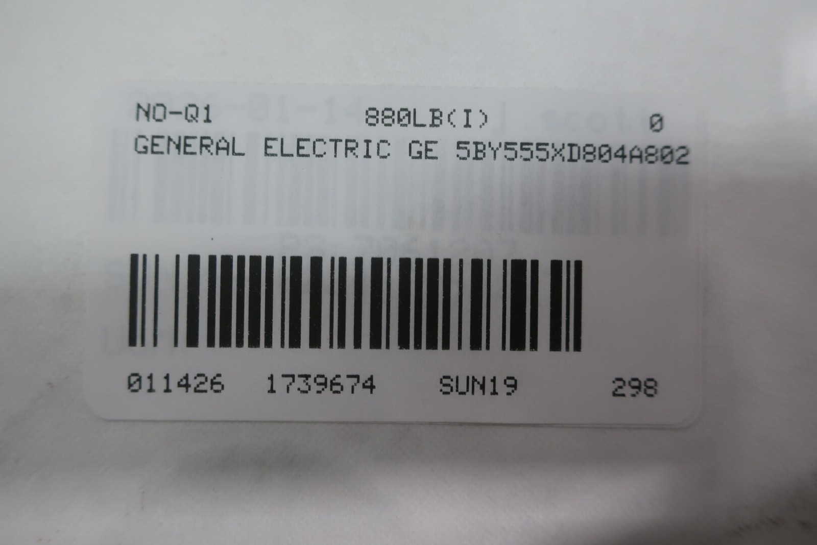 Ge 5BY555XD804A802 Kinamatic Dc Motor Cd288atdy 7.5hp 1750rpm 120v-dc