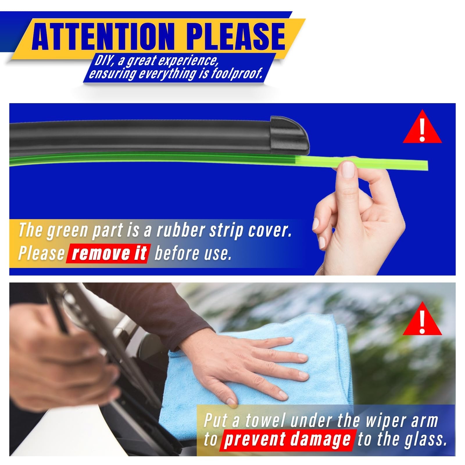 3 wipers Replacement for 2007-2017 Jeep Patriot, Windshield Wiper Blades Orig…