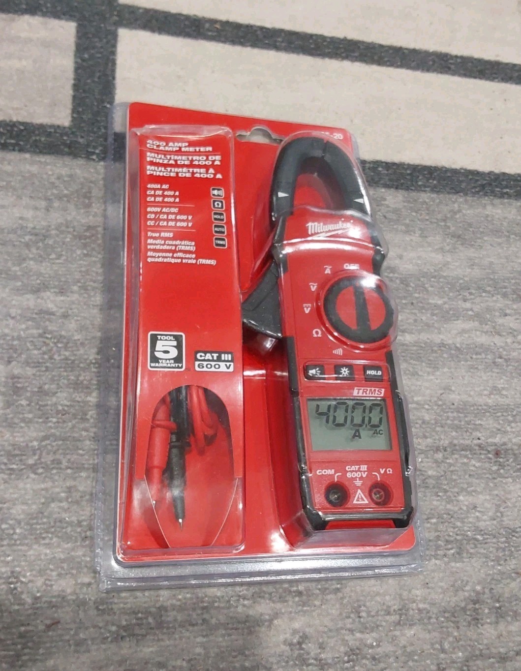 Milwaukee 400A Clamp Meter 2235-20 *NEW/Factory Sealed* F2