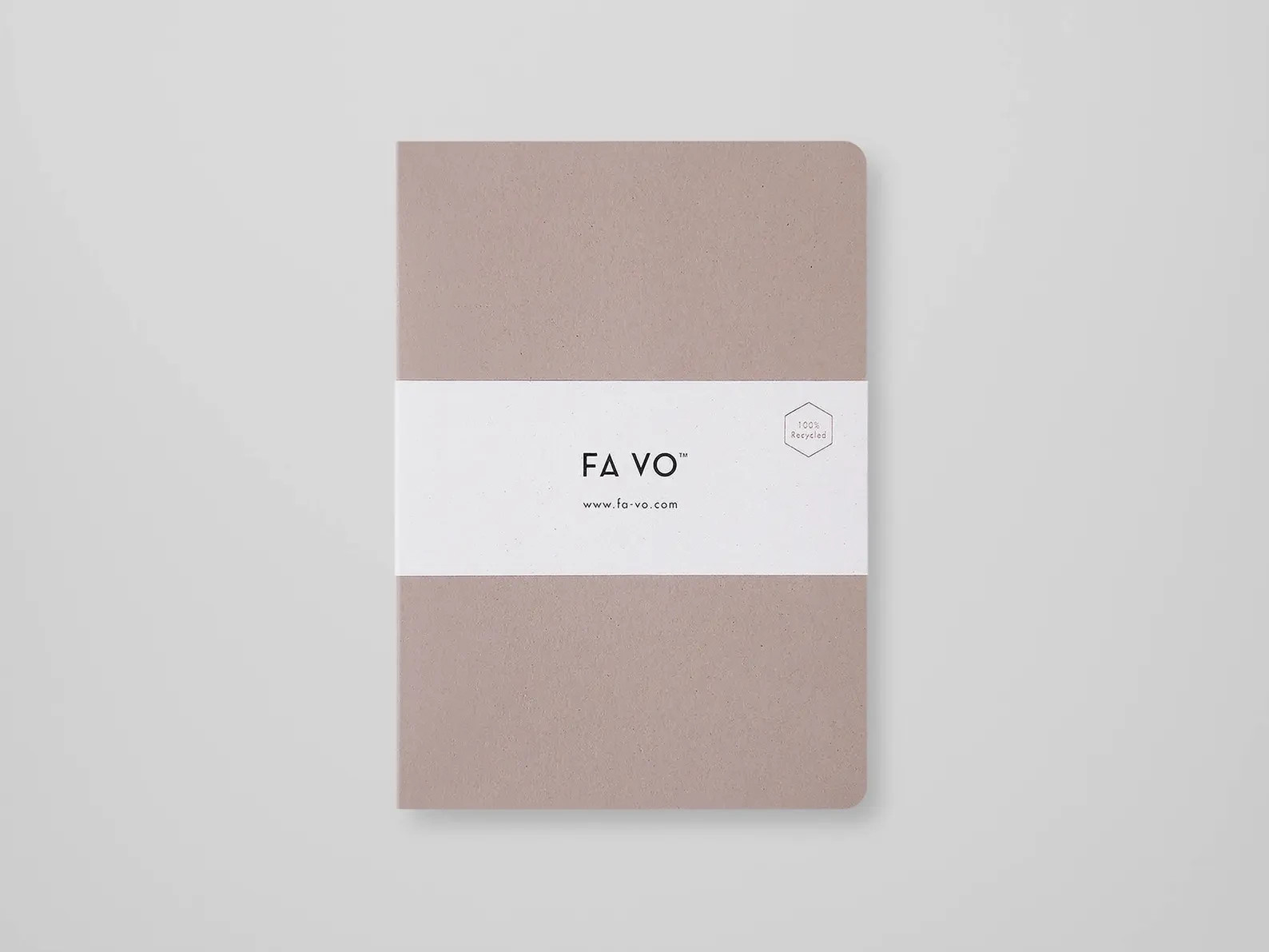 Fa Vo DOTTED Pink 100% Recycled Paper Notebook 140 pages 90 gsm paper