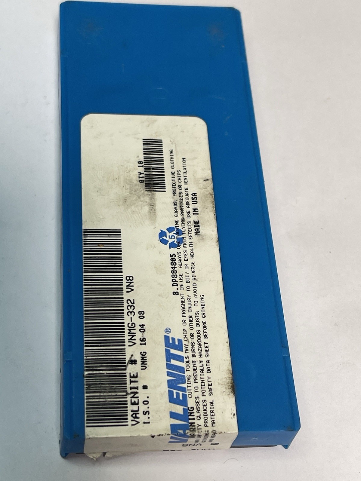 VALENITE VNMG332-VN8/VNMG 160408 Carbide Inserts Qty.10 (26MY629)