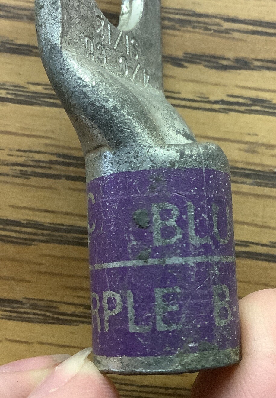 NOB Lot Of 3 Penn Union Compression Lugs BLU Purple Die B-15 4/0 CU