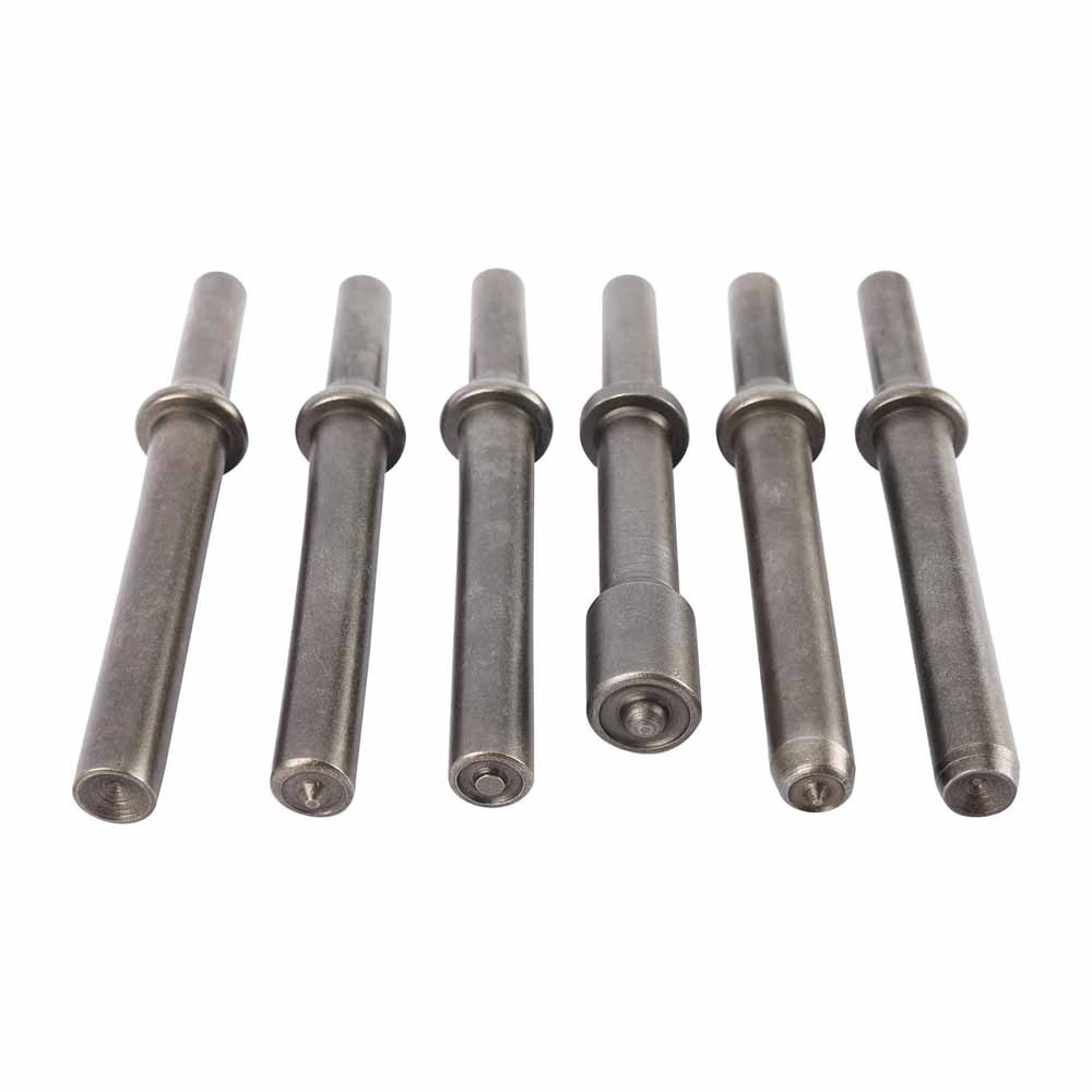 Air Rivet Hammer Tools Kit 7 Pcs Heavy Duty Smoothing Pneumatic