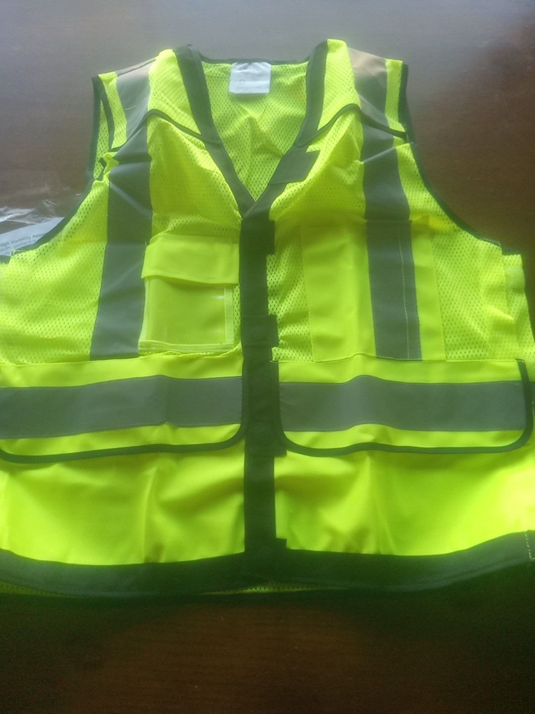 High Visibility Reflective ANSI ISEA 107-2015 Class 2 Mesh Safety Vest 8-Reg 1-S