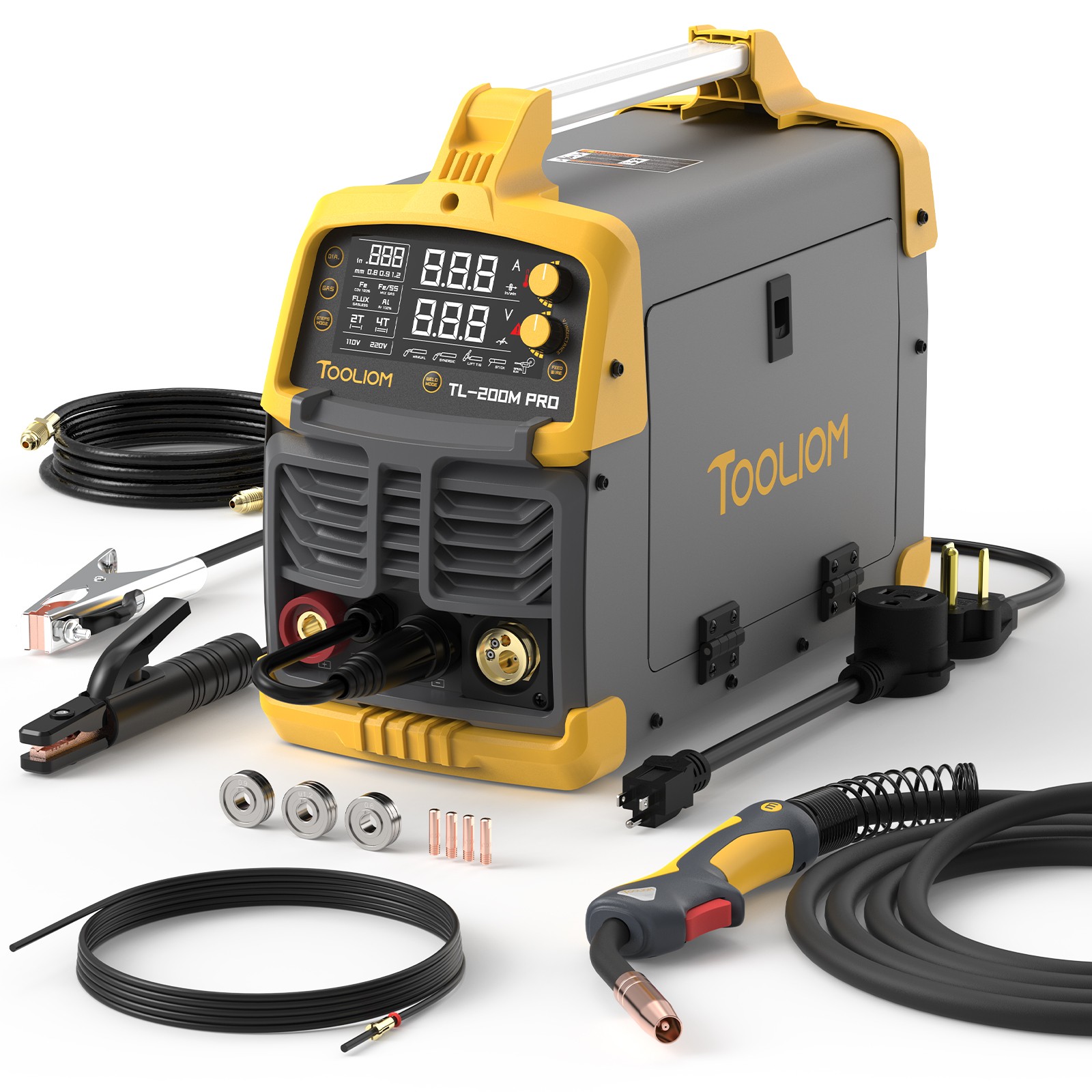 Used 200A 5-in-1 MIG Welder 110/220V Spool Gun Aluminum TIG Stick