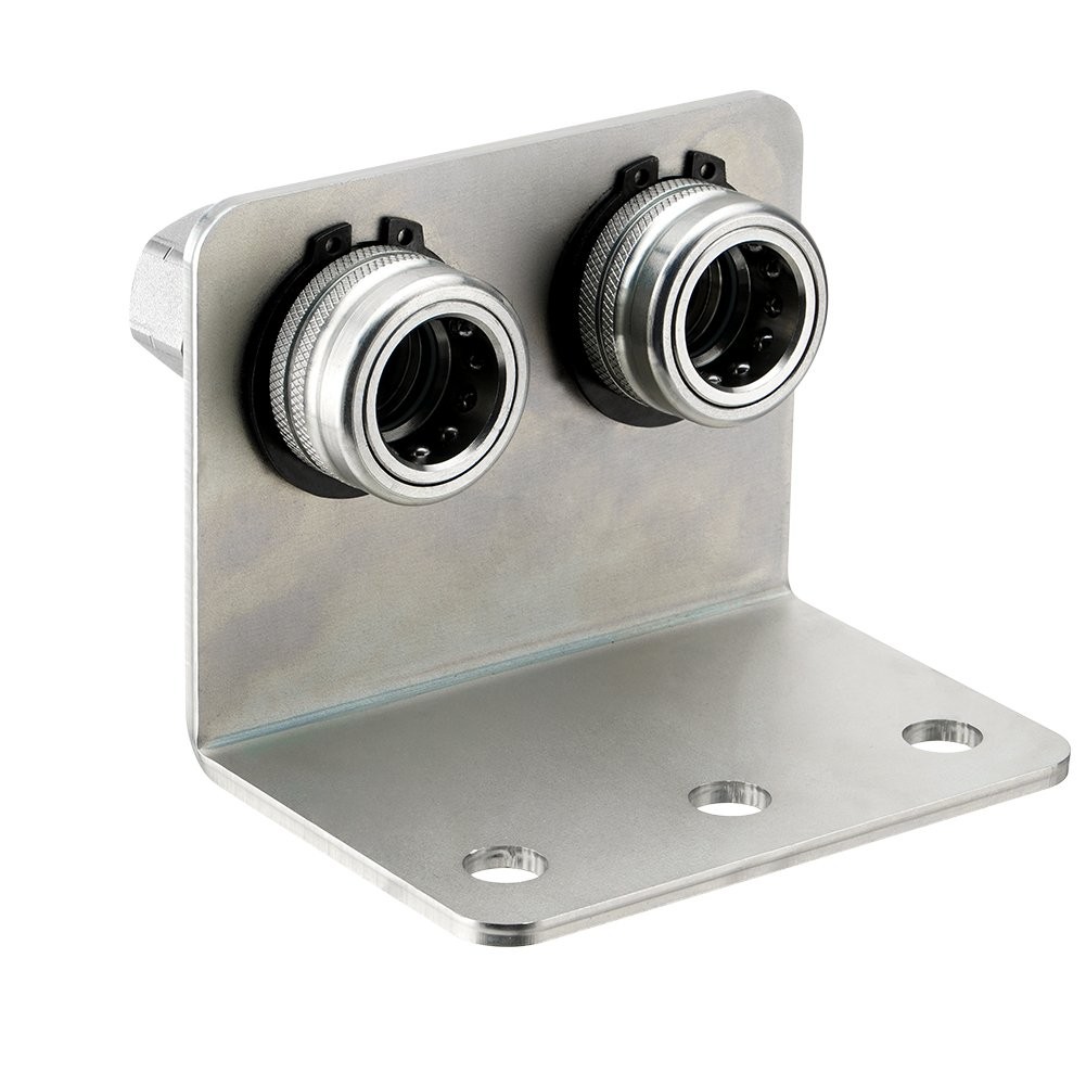 Hydraulic Quick Release Coupling, 1/2» NPT Double Break-away Bracket Set