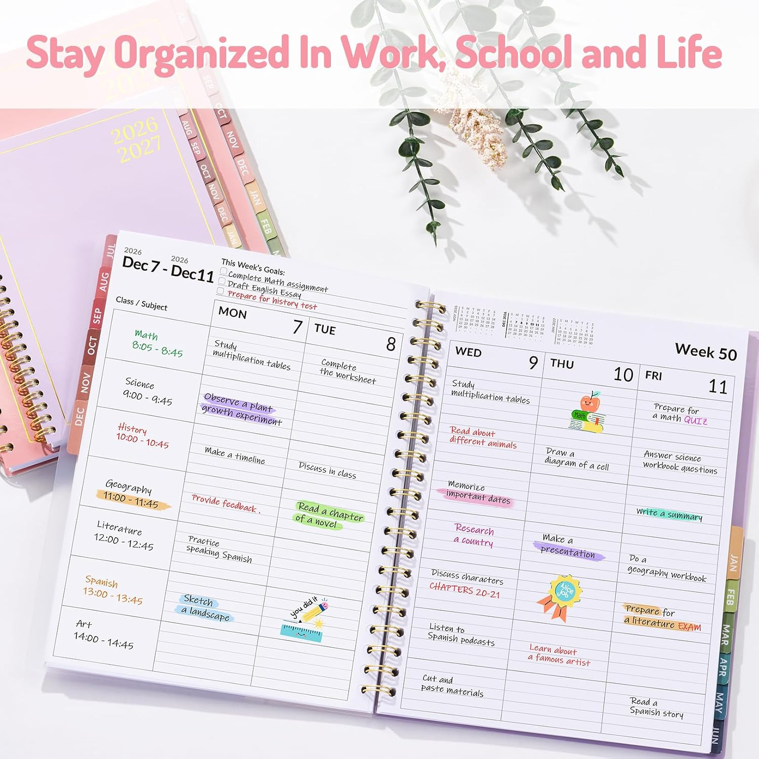 Teacher Planner 2026-2027, Academic Planner 2026-2027, Jul 2026 – Jun 2027, 6.3