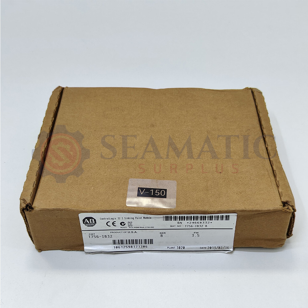 NEW Allen Bradley 1756-IB32 PLC Digital DC Input Module, V#150 (NEW)