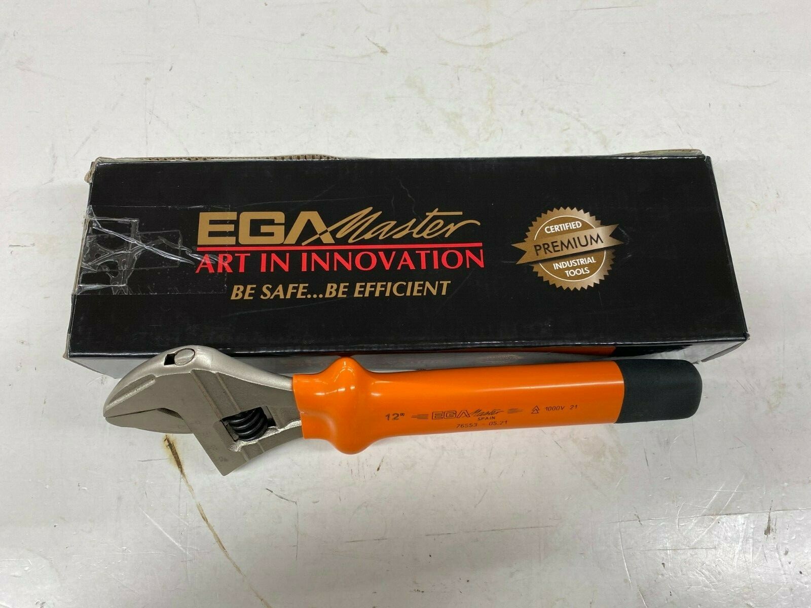 EGA Master 76553 Adjustable Insulated Wrench 12″ (1000V)