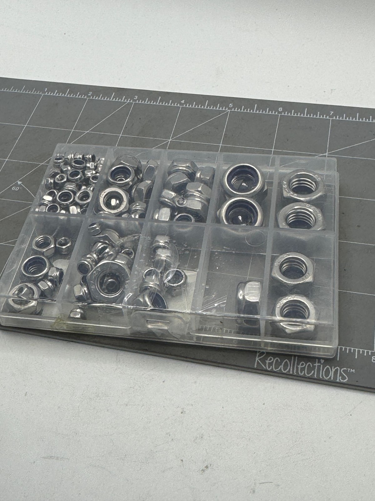 Lock Nut Assortment Kit Nylon Insert Mixed Sizes Hex Nyloc Stainless Steel
