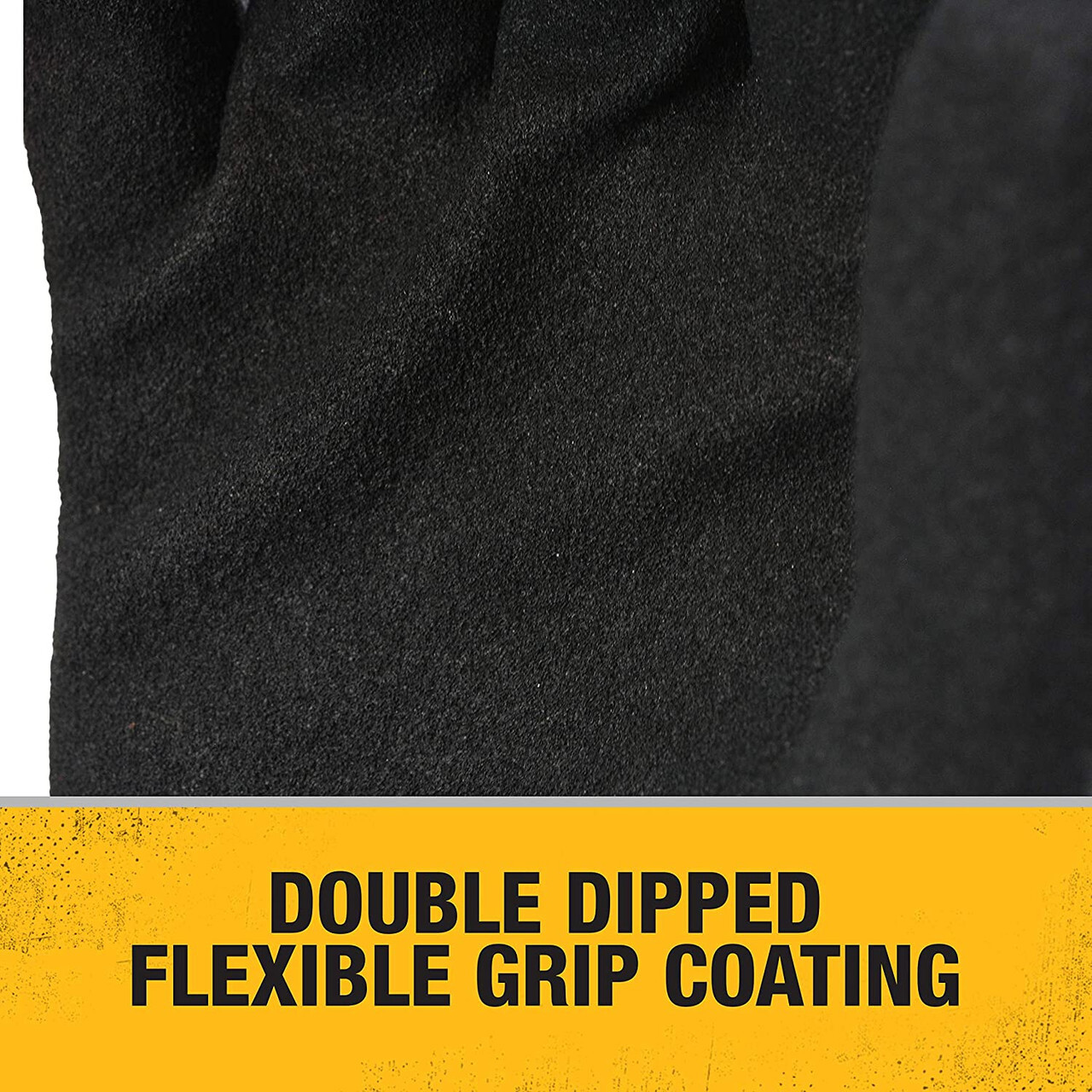 1 PAIR DeWalt Flexible Durable Nitrile Grip Palm Coated Lightweight Work Gloves