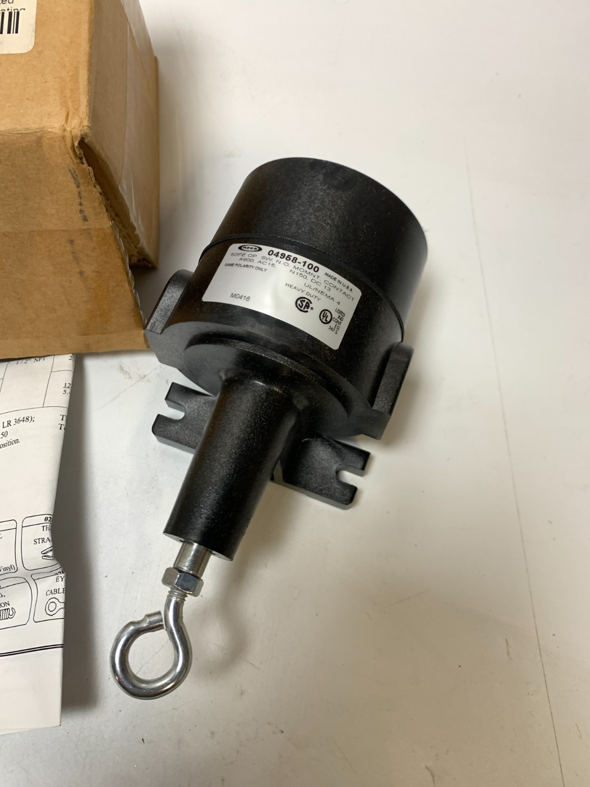 New! REES 04958-100 ROPE OPERATED SWITCH