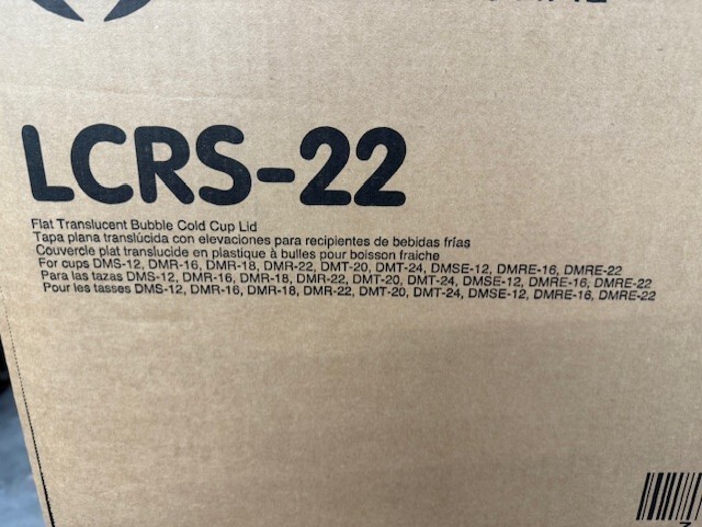 GRAPHIC PACKAGING INTL CASE 2400 LCRS-22 TRANSLUCENT COLD CUP Round LID