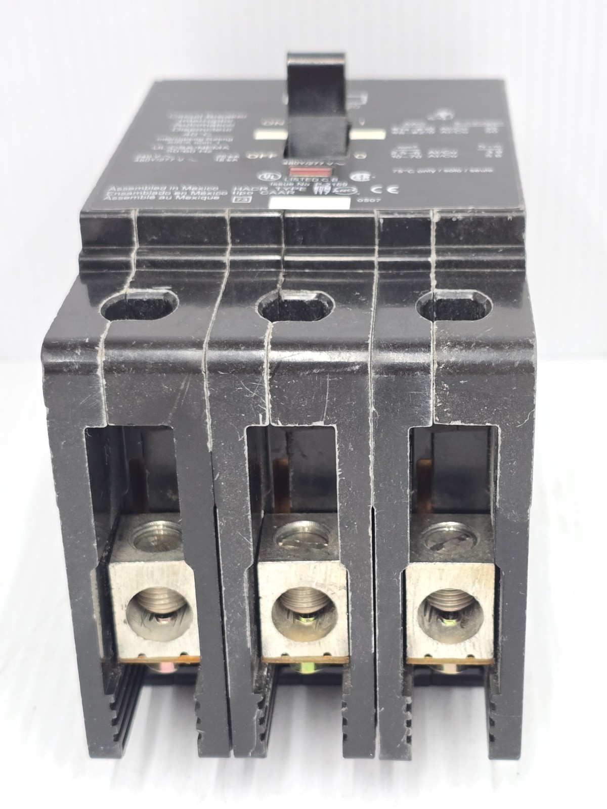 Square D 60 Amp Bolt-On Circuit Breaker 480Y/277 VAC 3 Pole 25 kA EDB34060