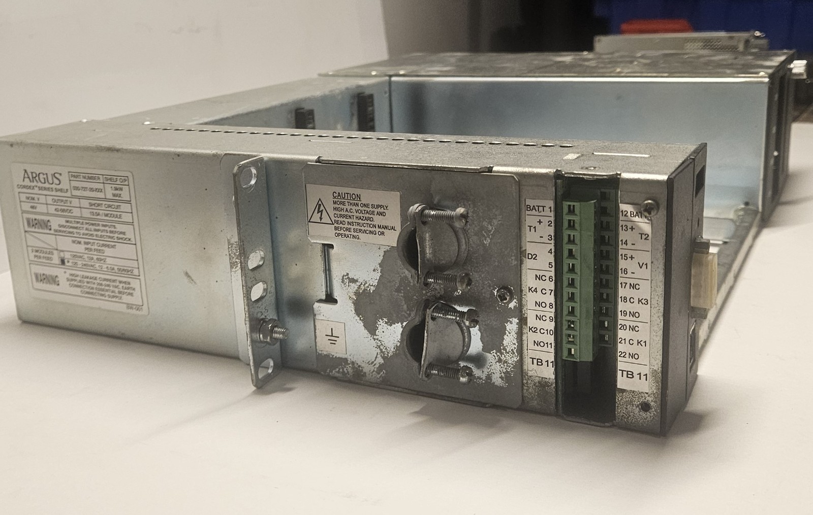 ALPHA CORDEX 030-727-20 MODULAR POWER SHELF 3Mdl 19″ 48V-650W 120-240VAC INPUT