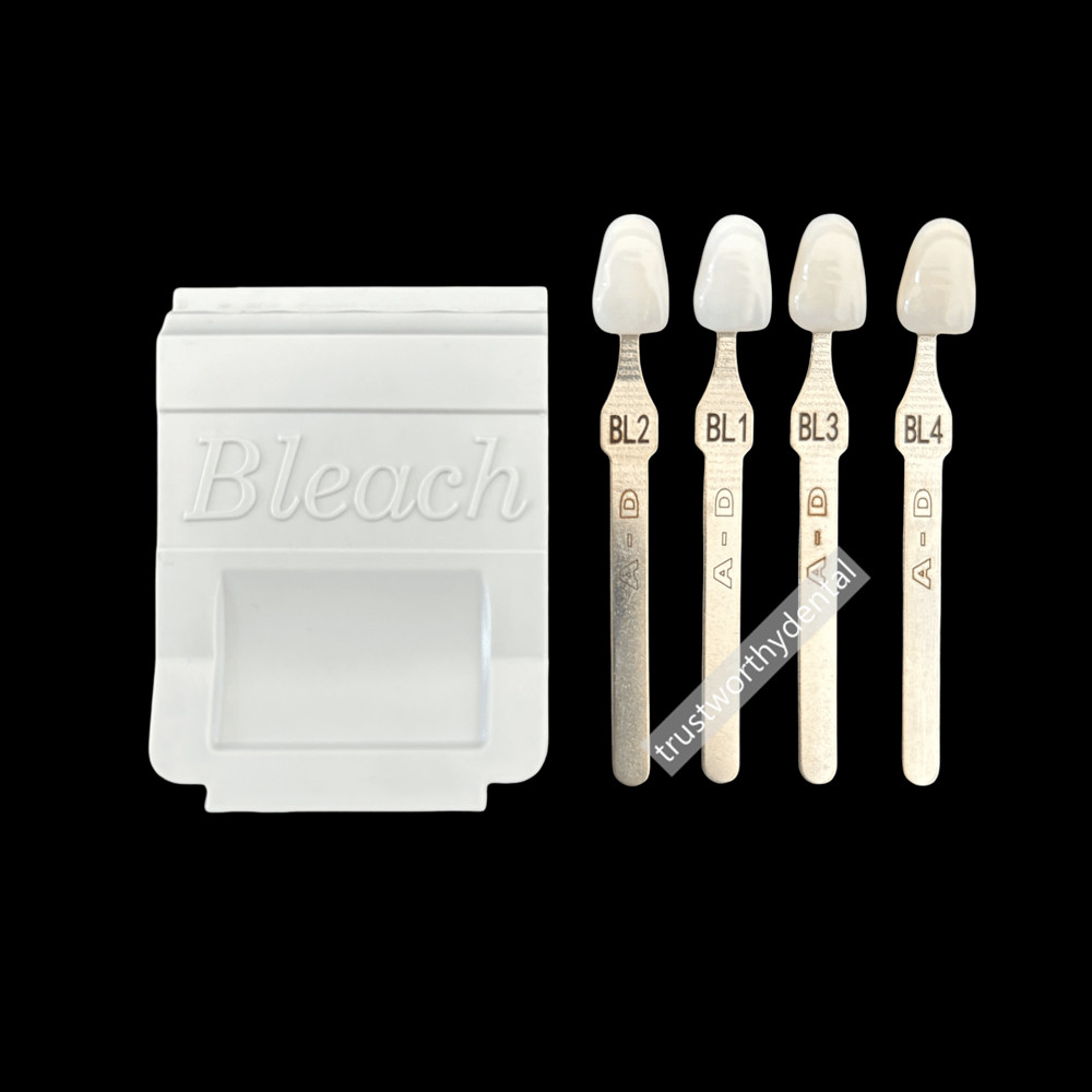 Dental 16 A–D Shade Guide 4 Bleach Shades Bleach Classical Based Vita 20Shades