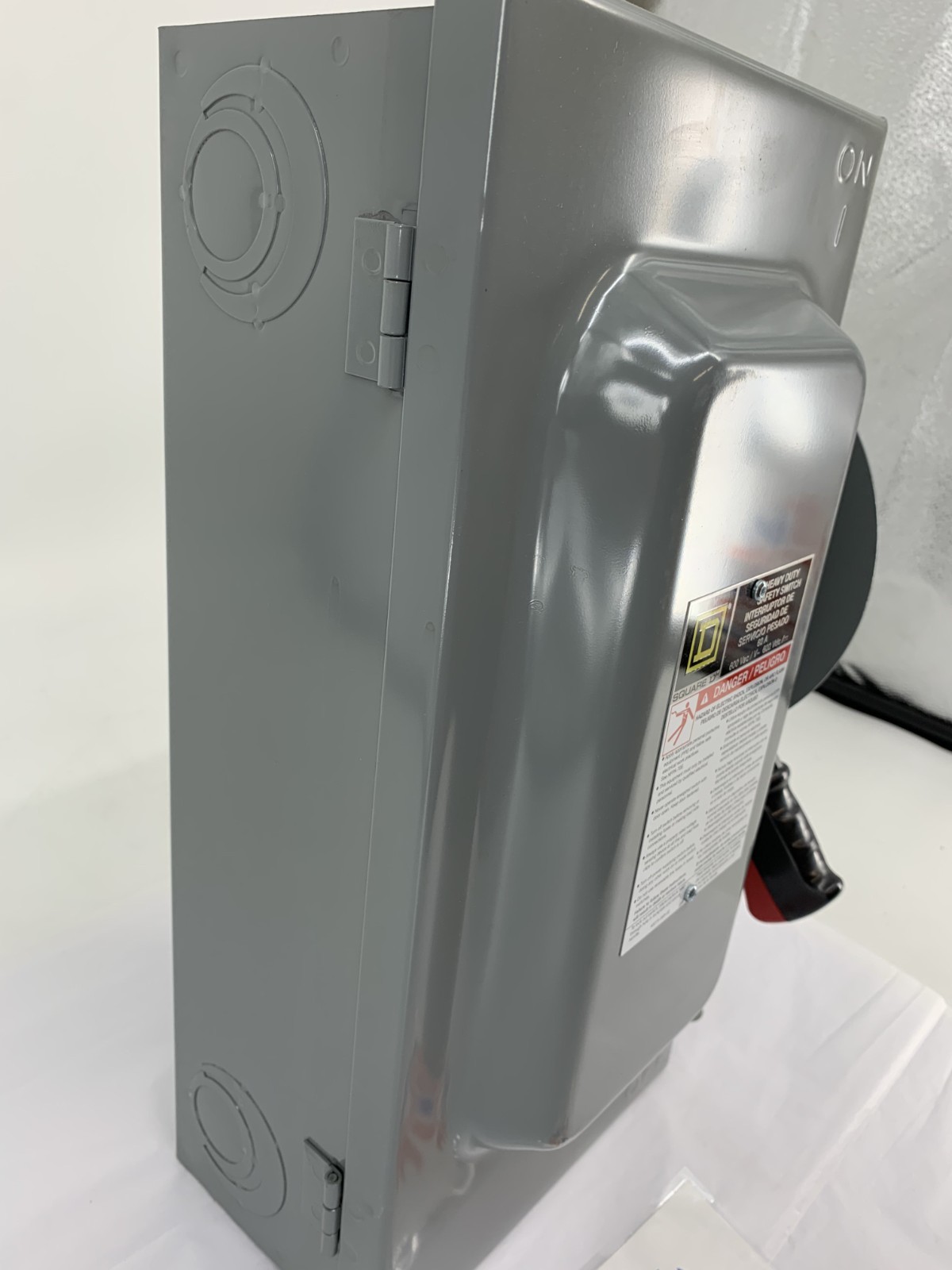 Square D H362 60A 600VAC 3P Heavy Duty Fusible Safety Switch Indoor NEMA 1