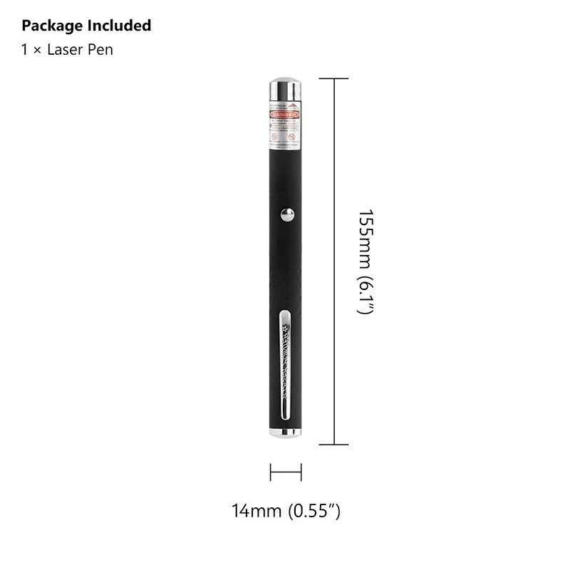 New Strong 900Mile 5 m W 532nm Red Laser Visible Beam Light Lazer