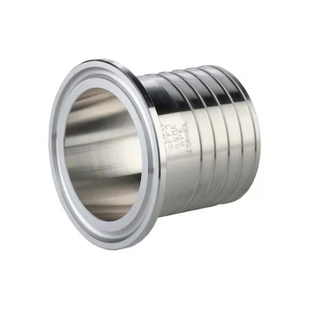 Maxpure Teg14rt6l.75X.375-Pm Straight, Ss, Clamp3/8″, Barbed3/4″