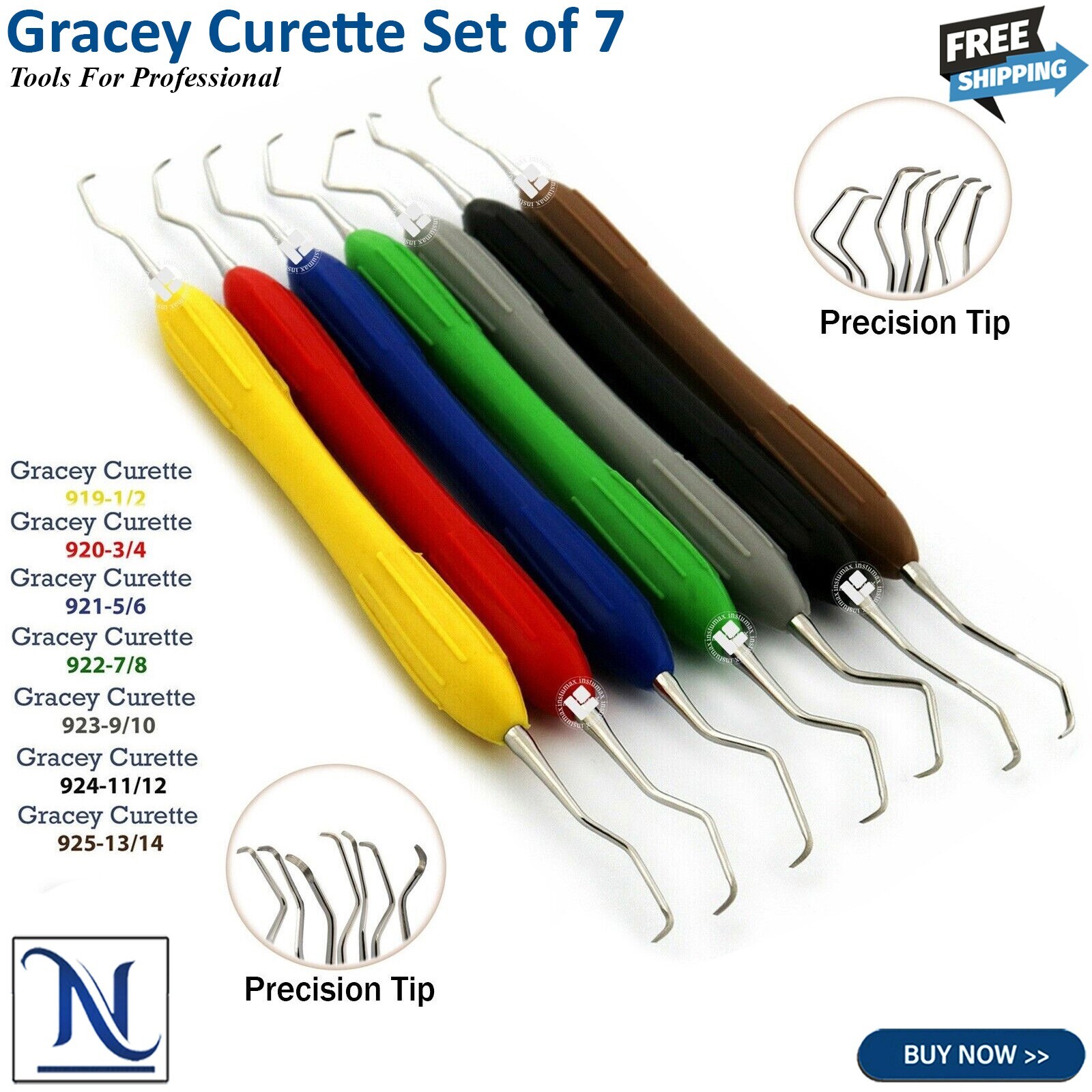 Silicone Handle Dental Scalers for Periodontal Root Planing | CE Certified