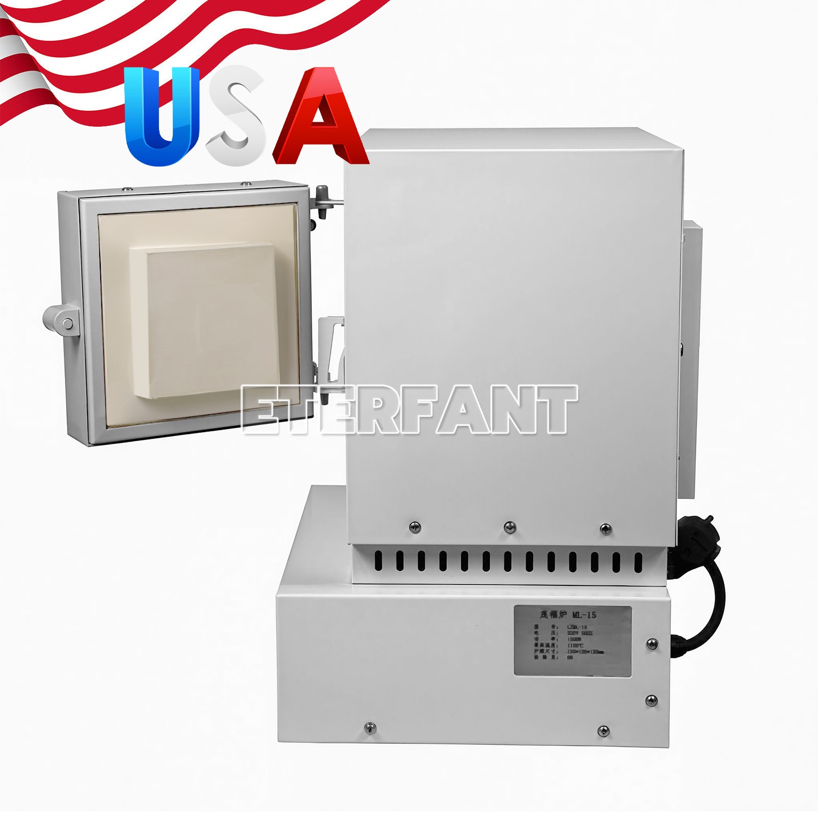 2000W/3000W Dental Lab Burnout Oven 1100℃ High Temperature Fiber Ceramic Furnace