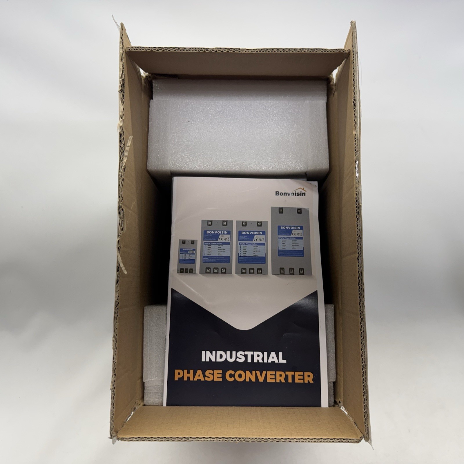 Bonvoisin 10HP 7.5kW Single Phase to 3 Phase Converter 30A 220V-240V Digital