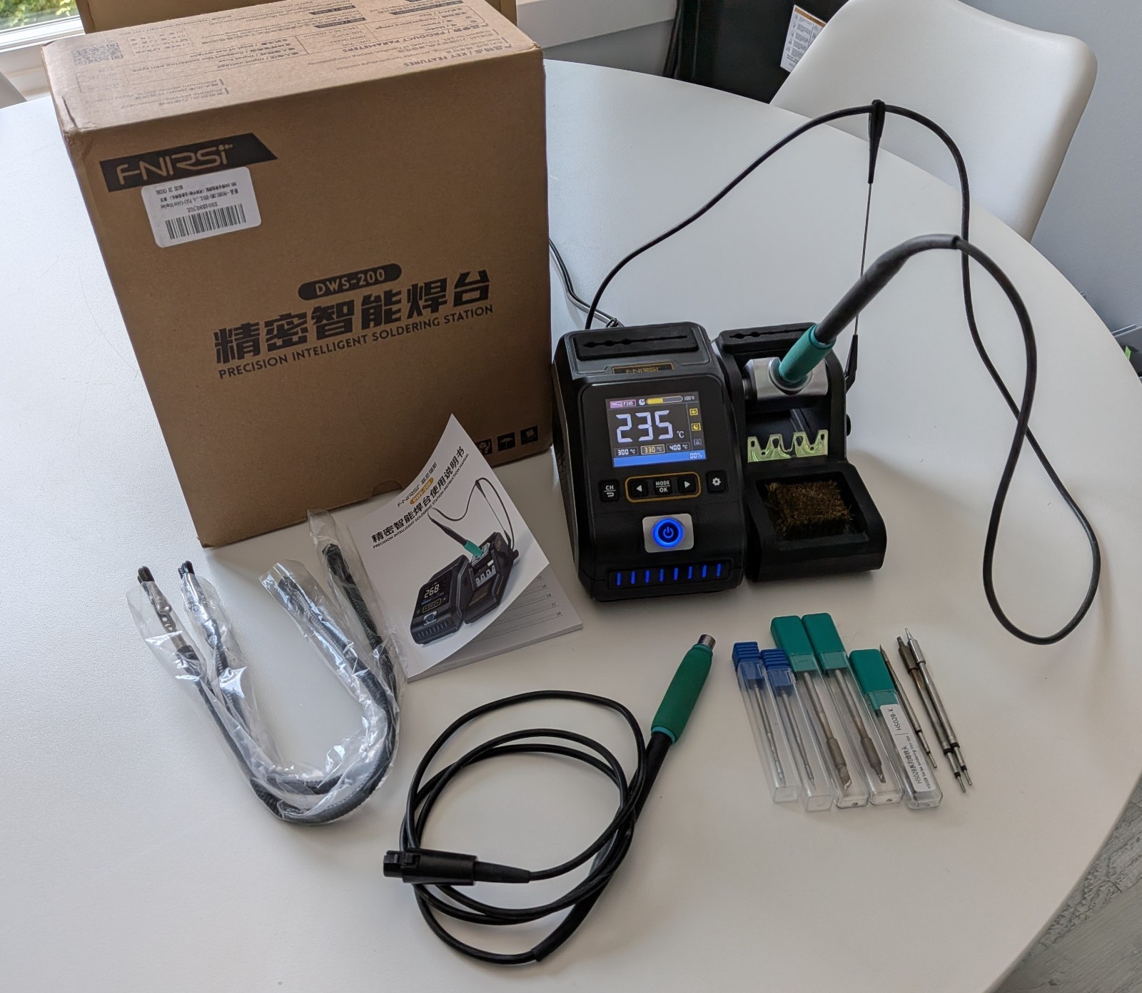 DWS-200 200W Precision Digital Soldering Station Kit, with F210 & F245 Irons
