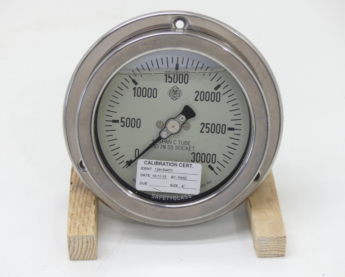 McDaniel AB NI Span C Tube And 316 SS Socket 30,000 PSI 4″ Gauge
