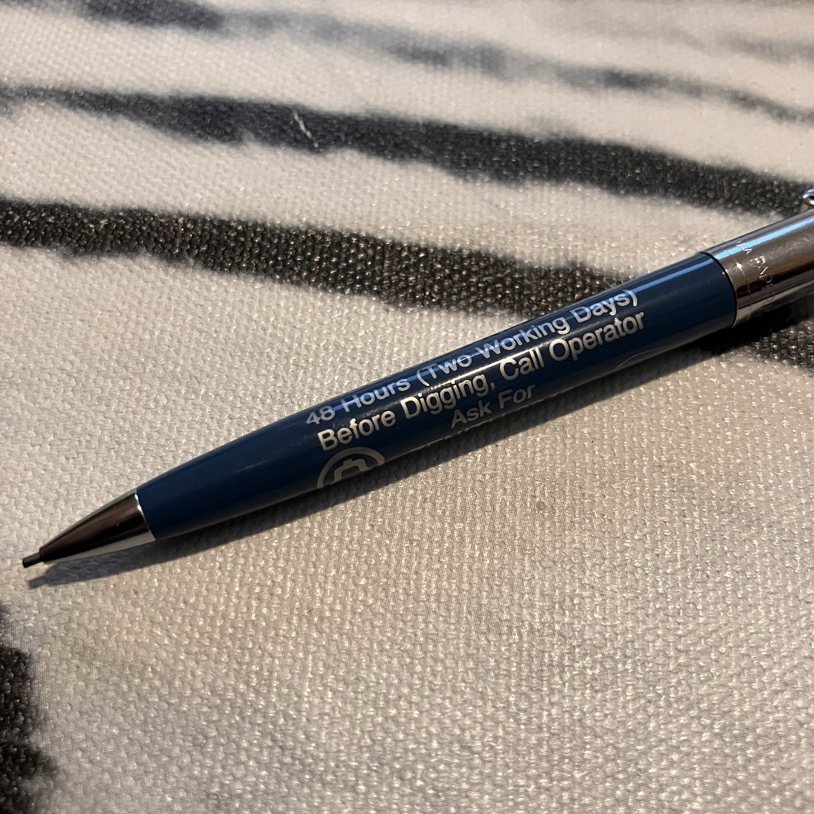 Vintage Paper Mate Double Heart Mechanical Pencil Blue Silver Twist