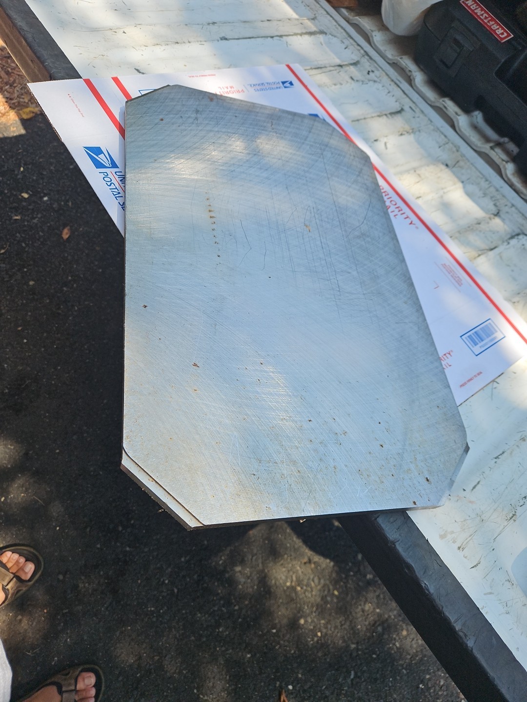 A572 Grade 50 Blanchard Ground Steel Plate 19-5/8″Long X 12″ Wide .626″ Thick