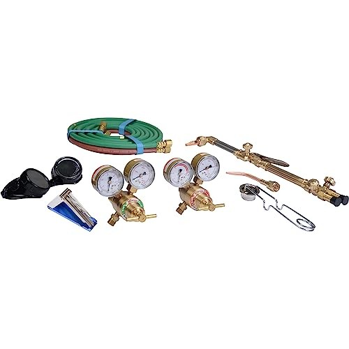 Klutch Medium-Duty Cutting and Welding Outfit with Tote, Oxyacetylene