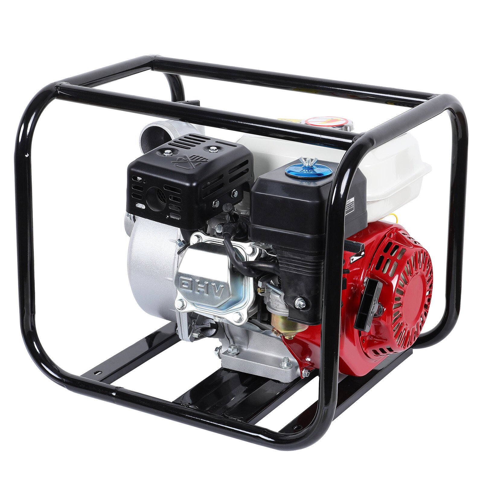 6.5HP 4 Stroke Gasoline Engine Water Pump 2 in Gas-Powered Semi-Trash Water Pump