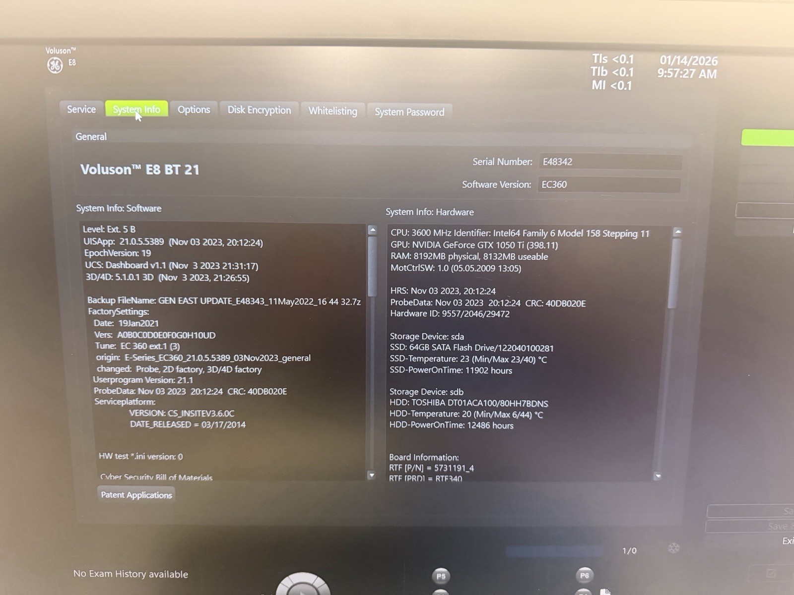 2020 GE Voluson E8 BT21 4D Ultrasound | HDlive | Free Probe | 90-Day Warranty