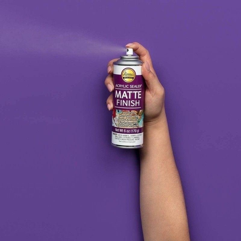 Acrylic Spray Sealer Fast Drying Matte Finish Indoor Outdoor Durable Protection