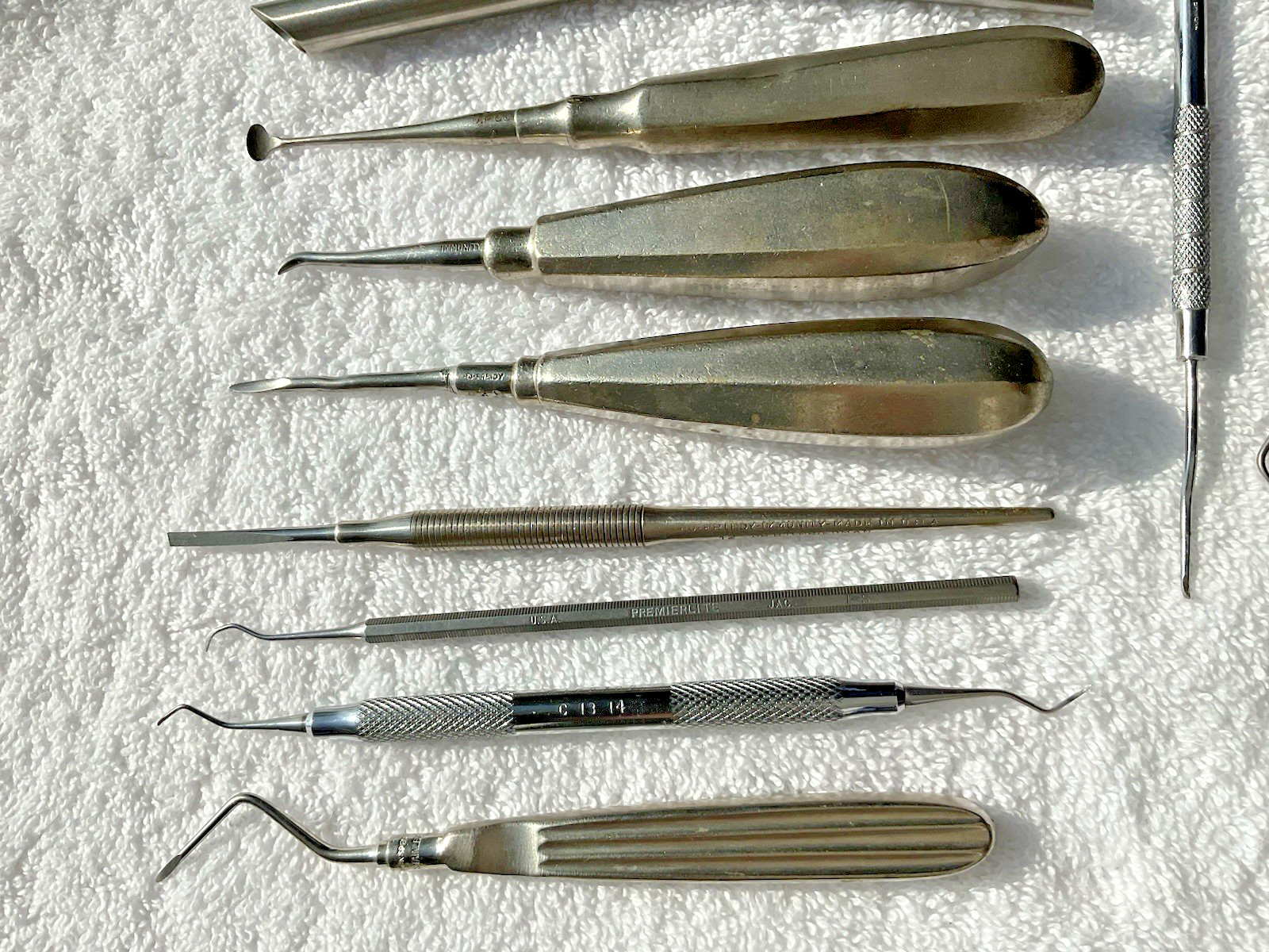 34 Lot of 34 Vintage Branded Dental Tools Picks Tweezers