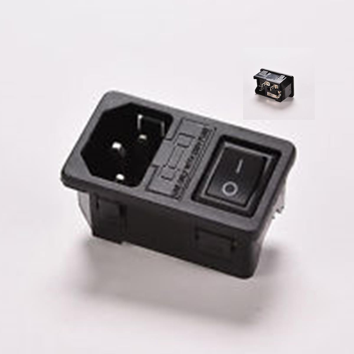 15A max //// 250V Max //// IEC320 C14 3 Pin Fused Power Socket