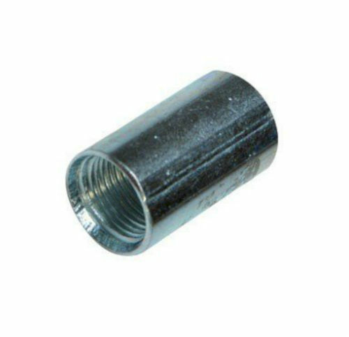 Sigma Pro Connex 1-inch Zinc Plated Threaded Steel Coupling – 2-inches Long