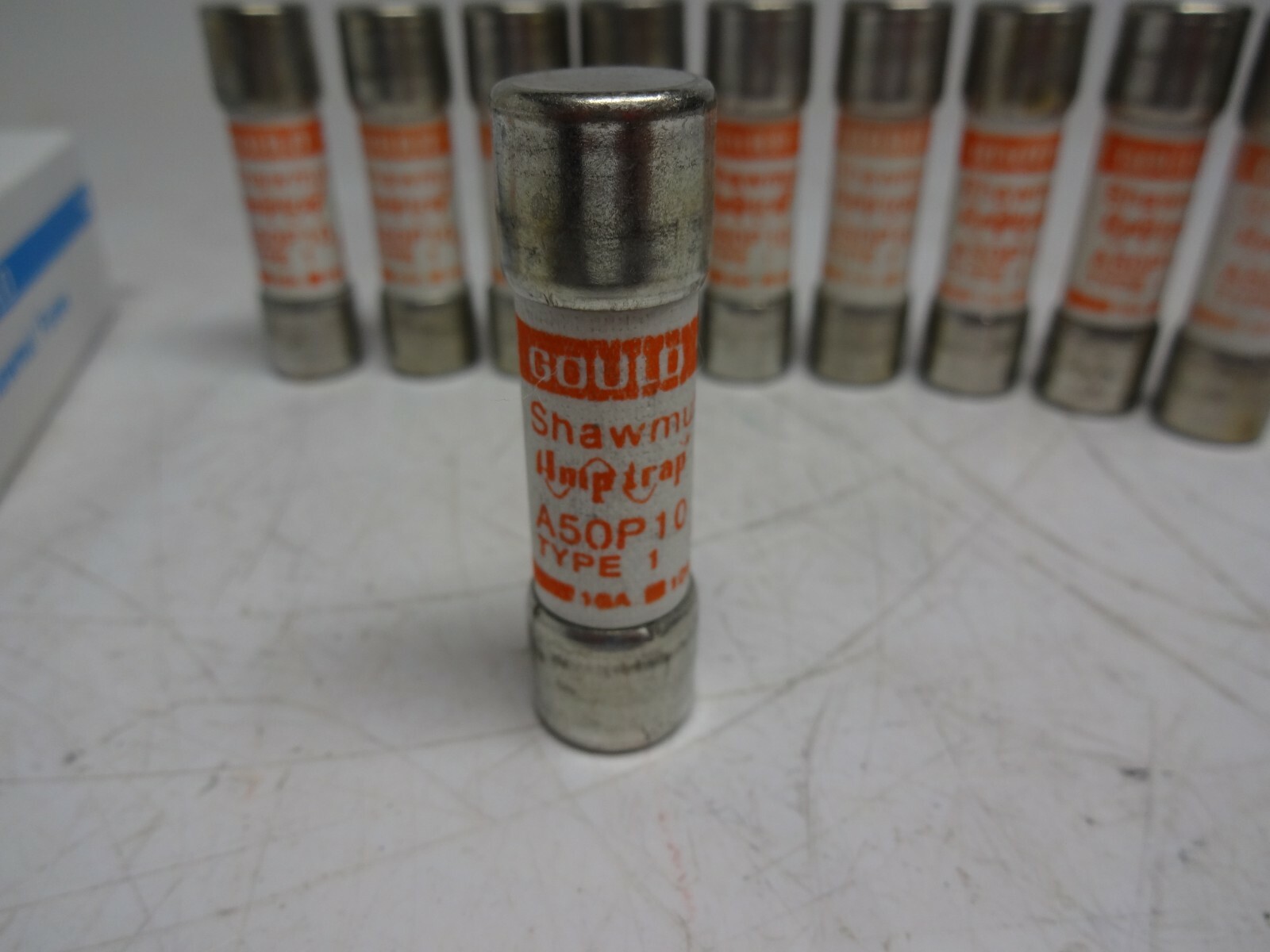 Lot of 10 Gould Shawmut Amp-Trap A50P10-1 A50P10 Type 1 Fuse 10A 500 VAC