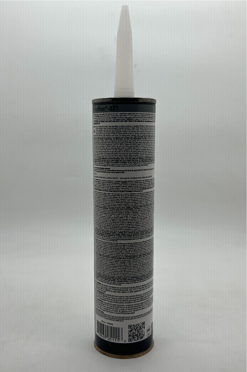 Sikaflex-221 Adhesive and Sealant 10.1 fl. oz Cartridge Gray (3pk) ‎90892