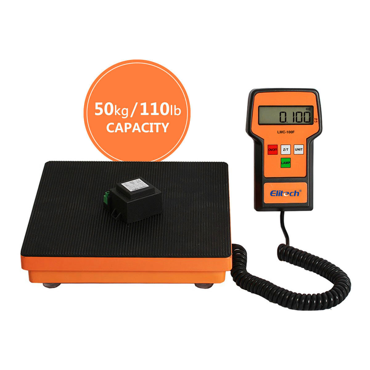 Elitech Digital Refrigerant Charging Weight Scale HVAC Scale 110Lbs LMC-100F+