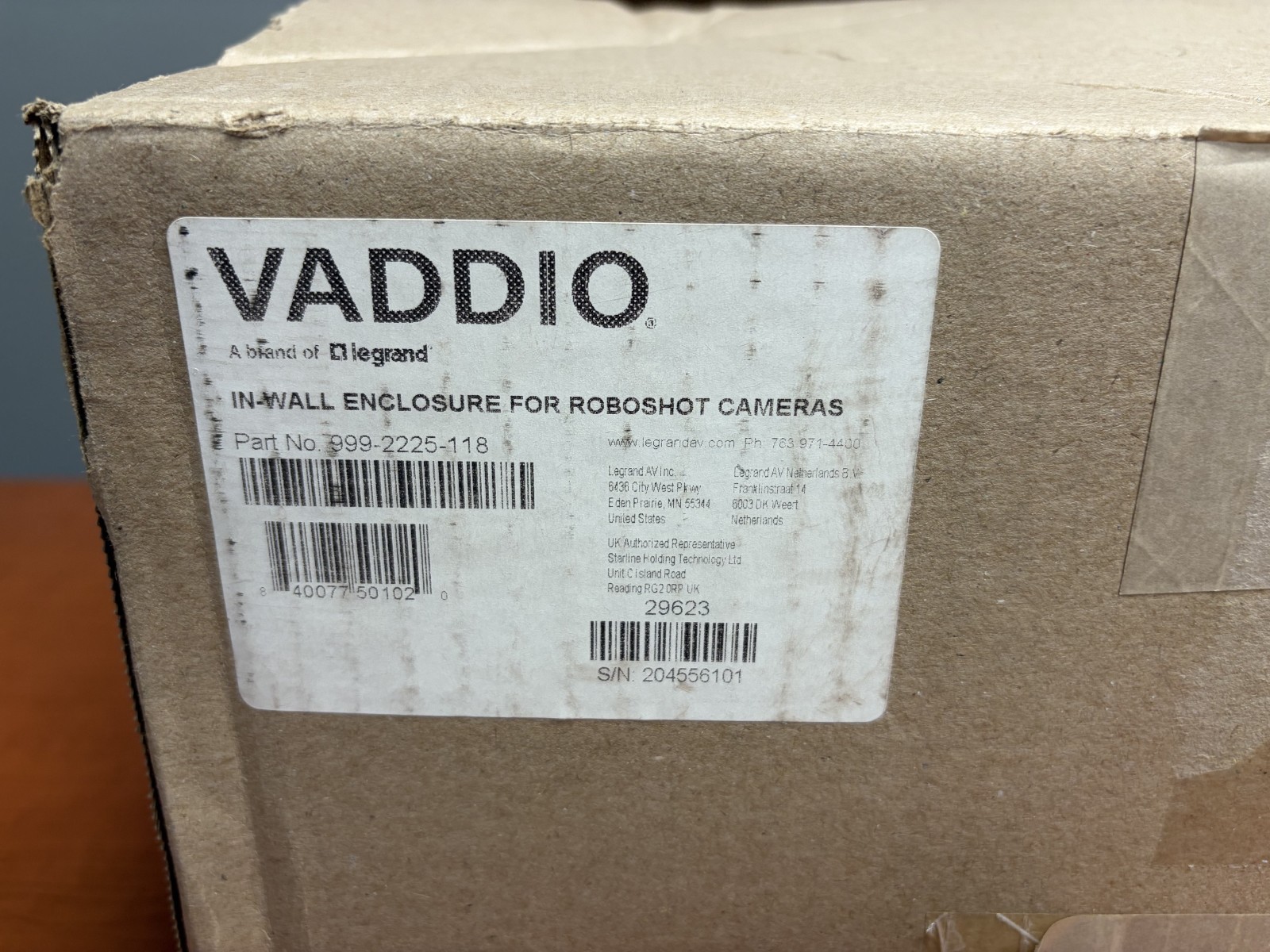 Vaddio 999-2225-118 In-Wall Enclosure for RoboSHOT Cameras
