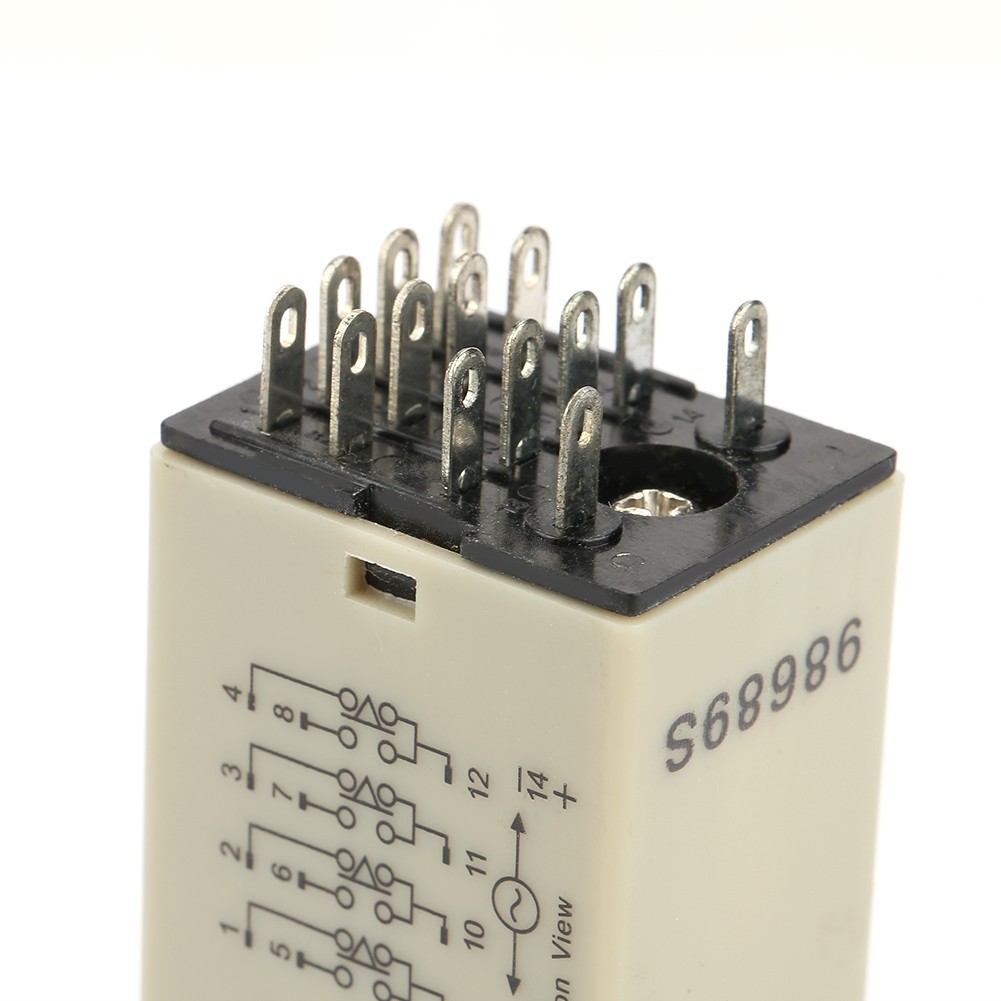 H3Y-4 Power On Delay Timer Relay 0-60 Minutes Time Relay AC 220V 5A✈