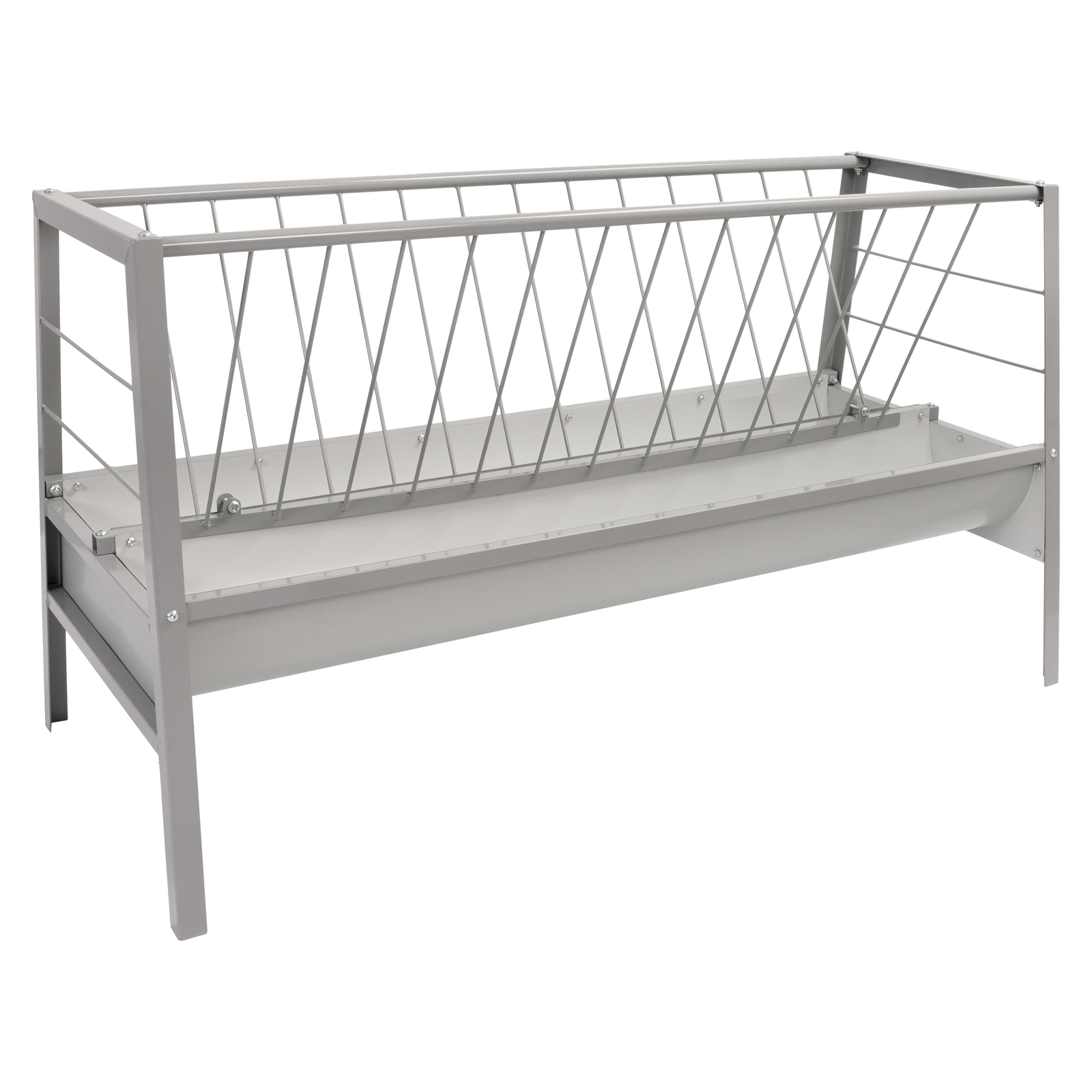 Heavy Duty Steel 77 Gallon Pasture Hay Feeder For Goats, Sheep, Miniature Horses