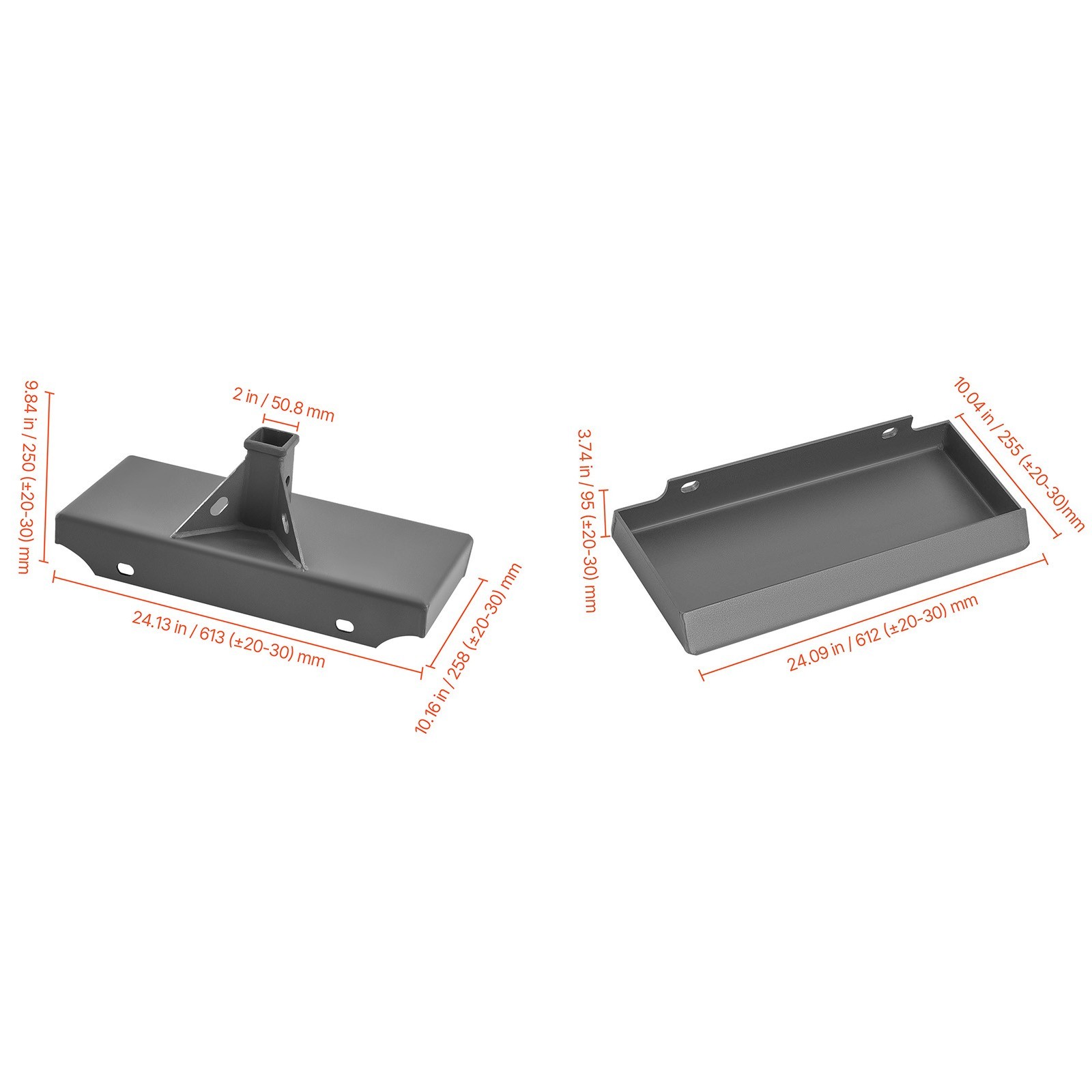 VEVOR 1/4″ Steel Mount Plate Mini Skid Steer Adapter Loader Quick Attachment